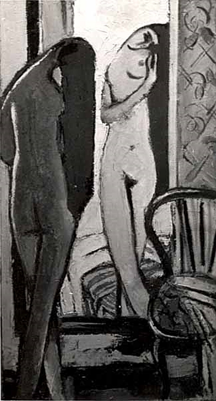 M&auml;dchen vor dem Spiegel